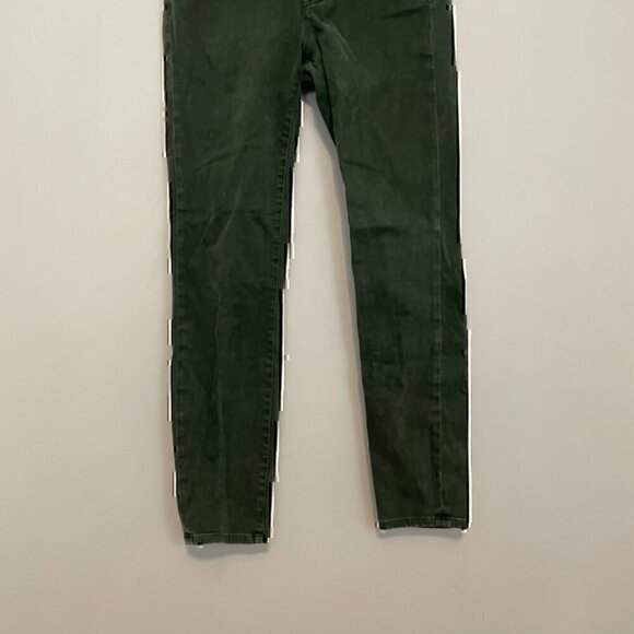 J. CREW Sateen Toothpick Pant Olive ish Green Super Skinny Cropped Crop Ankle 27 - Picture 5 of 12
